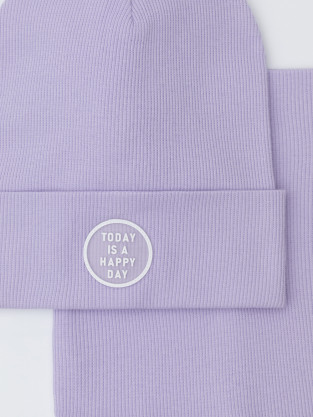 Шапка для девочки, артикул: К 8149/25, цвет: фиолетовый - 2 фото