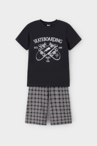 Пижама для мальчика, артикул: К 1528, цвет: черный3 - 2 фото