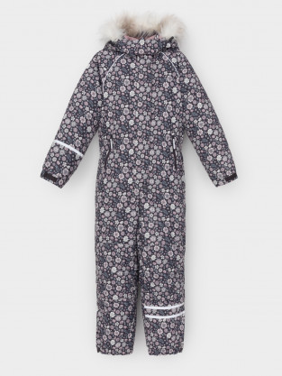 Комбинезоны утепленные для девочки, артикул: ВК 60098/н/10 ГР, цвет: темно-серый - 2 фото