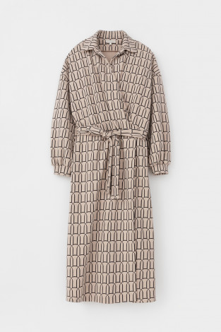 Платья женские для мам, артикул: ЕВТ 5060, цвет: бежевый - 2 фото