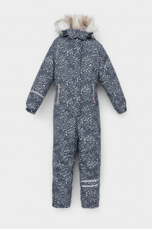 Комбинезоны утепленные для девочки, артикул: ВК 60098/н/6 ГР, цвет: серый - 2 фото