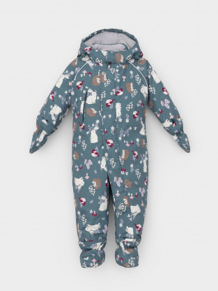 Комбинезоны утепленные для девочки, артикул: ВК 60032/н/56 Ал, цвет: голубой - 2 фото