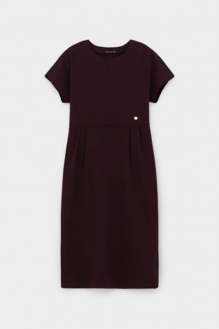 Платья женские для мам, артикул: ЕВТ 5074, цвет: бордовый - 2 фото