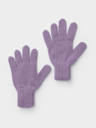 Перчатки для девочки, артикул: КВ 10022/ш, цвет: фиолетовый - 2 фото