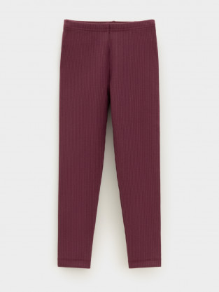 Лосины для девочки, артикул: КР 400873, цвет: бордовый - 2 фото
