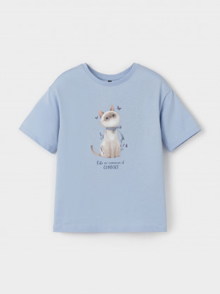 Футболка для девочки, артикул: КР 302992, цвет: голубой - 2 фото