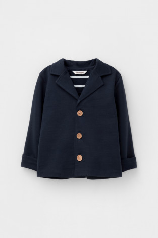 Жакет для мальчика, артикул: КР 302021, цвет: темно-синий - 2 фото