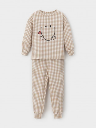 Пижама для мальчика, артикул: К 1581, цвет: сахар - 2 фото