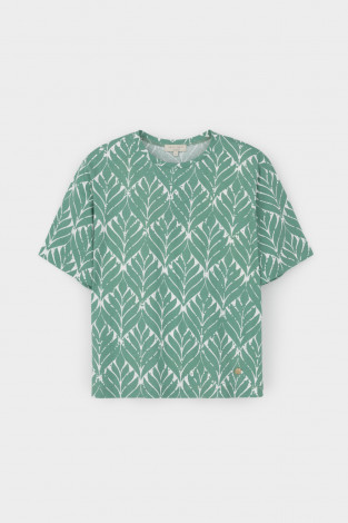 Футболки женские для мам, артикул: ЕВТ 3315, цвет: зеленый - 2 фото