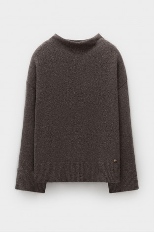 Джемперы женские для мам, артикул: ЕВ 30245/ш, цвет: коричневый - 2 фото