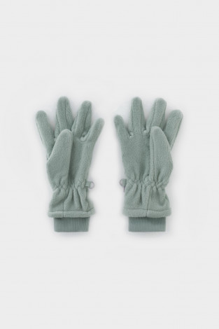 Перчатки для мальчика, артикул: ФЛ 10001/25/57 ГР, цвет: зеленый - 2 фото