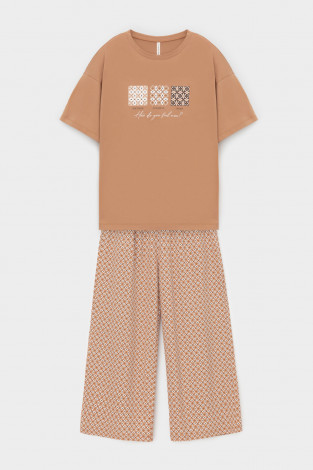 Комплекты для дома для мам, артикул: Е 20157, цвет: коричневый - 2 фото