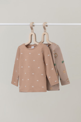 Джемпер для новорожденных, артикул: К 301944-2уп, цвет: бежевый - 2 фото