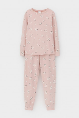 Пижама для девочки, артикул: К 1552, цвет: розовый - 2 фото