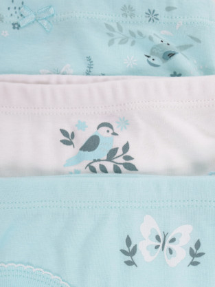 Трусы для девочки, артикул: К 1978-3уп, цвет: минт - 2 фото