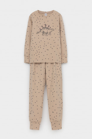 Пижама для мальчика, артикул: К 1621, цвет: бежевый - 2 фото