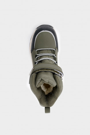 Сапоги, сноубутсы для мальчика, артикул: 232204095, цвет: зеленый - 2 фото