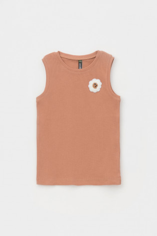 Футболка для девочки, артикул: КР 302466, цвет: коричневый - 2 фото