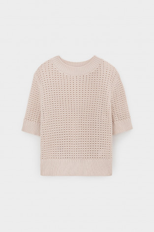 Джемперы женские для мам, артикул: ЕВ 30220, цвет: светло-бежевый - 2 фото