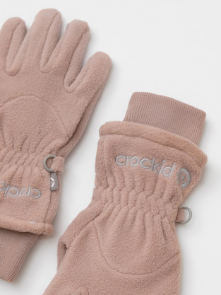 Перчатки для девочки, артикул: ФЛ 10001/25/41 ГР, цвет: фиолетовый - 2 фото