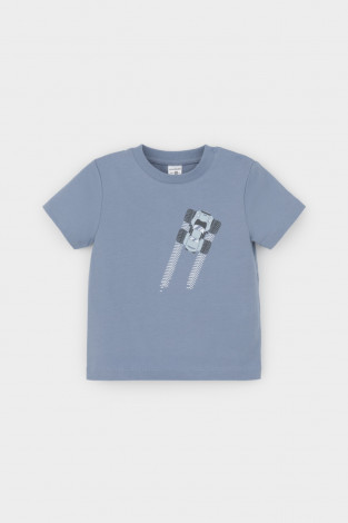Футболка для мальчика, артикул: КР 302608, цвет: голубой - 2 фото