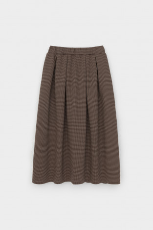 Юбки женские для мам, артикул: ЕВТ 7034, цвет: коричневый - 2 фото