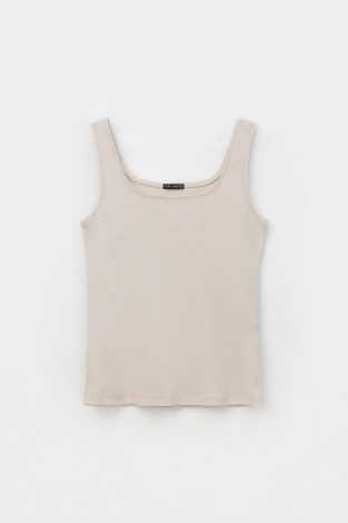 Майки женские для мам, артикул: ЕВТ 3060/24, цвет: бежевый - 2 фото