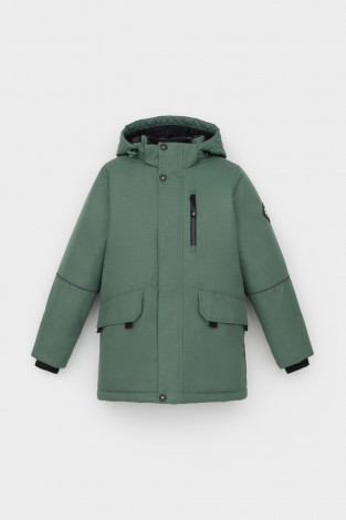 Куртки для мальчика, артикул: ВК 36091/1 ГР, цвет: зеленый - 2 фото
