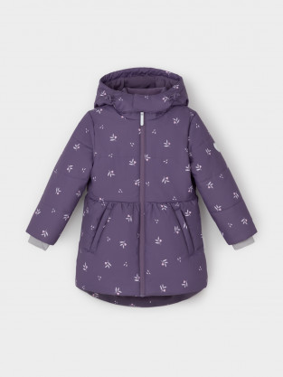 Куртка для девочки, артикул: ВК 38119/н/1 ГР, цвет: фиолетовый - 2 фото