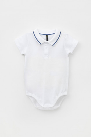 Полукомбинезон для мальчика, артикул: КР 6464, цвет: белый - 2 фото