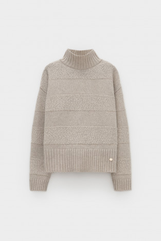 Джемперы женские для мам, артикул: ЕВ 30266/ш, цвет: бежевый - 2 фото