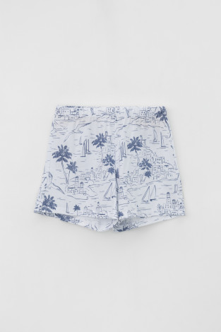 Шорты для дома для мам, артикул: Е 40045, цвет: белый - 2 фото