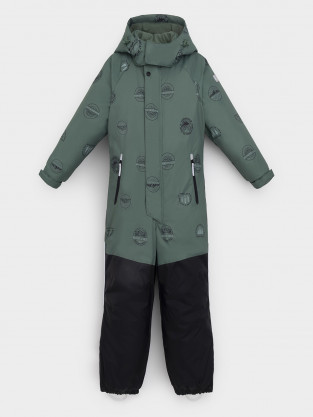 Комбинезоны утепленные для мальчика, артикул: ВК 60127/н/5 УЗГ, цвет: зеленый - 2 фото