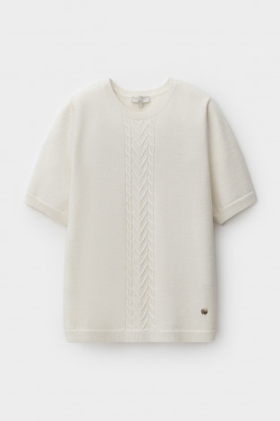 Джемперы женские для мам, артикул: ЕВ 30232/ш, цвет: бежевый - 2 фото