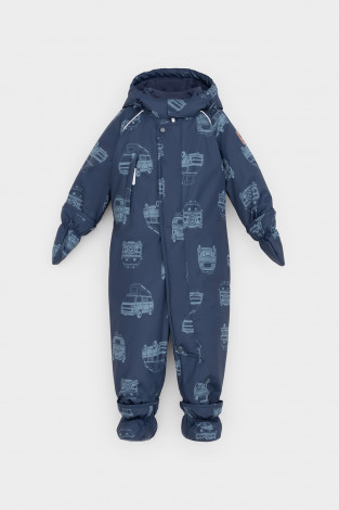 Комбинезоны утепленные для мальчика, артикул: ВК 60032/н/37 Ал, цвет: темно-синий - 2 фото
