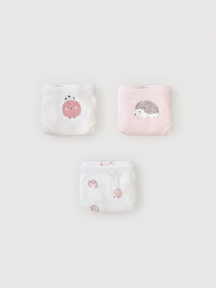 Трусы для девочки, артикул: К 1978-3уп, цвет: сахар - 2 фото