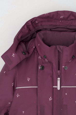 Комбинезоны утепленные для девочки, артикул: ВК 60123/н/2 ГР (122-158), цвет: фиолетовый - 2 фото