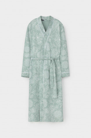 Халаты женские для мам, артикул: Е 50005/24, цвет: голубой - 2 фото