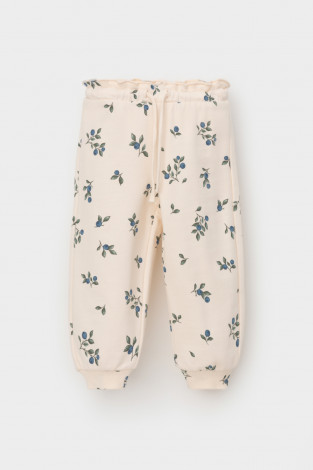 Брюки для девочки, артикул: КР 400816, цвет: светло-бежевый - 2 фото