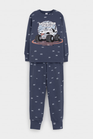 Пижама для мальчика, артикул: К 1621, цвет: серый - 2 фото