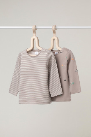 Джемпер для новорожденных, артикул: К 301944-2уп, цвет: коричневый - 2 фото