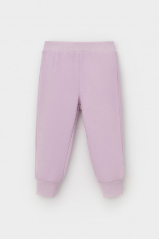 Брюки для девочки, артикул: КР 400687, цвет: фиолетовый - 2 фото