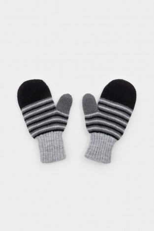 Рукавицы для мальчика, артикул: КВ 10009/24ш, цвет: светло-серый5 - 2 фото