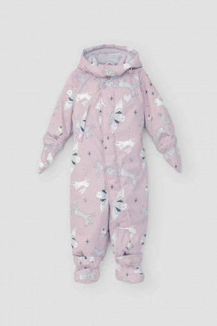 Комбинезоны утепленные для девочки, артикул: ВК 60032/н/30 Ал, цвет: розовый - 2 фото