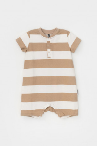 Полукомбинезон для мальчика, артикул: КР 6502, цвет: бежевый - 2 фото