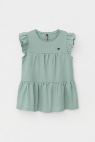 Блузка для девочки, артикул: КР 5874, цвет: минт - 2 фото