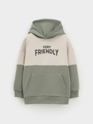 Худи для мальчика, артикул: КР 302916, цвет: хаки - 2 фото