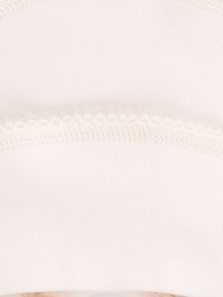 Шапочка ясельная для новорожденных, артикул: К 8176, цвет: сахар - 2 фото