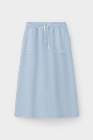 Юбки женские для мам, артикул: ЕВТ 7030, цвет: голубой - 2 фото