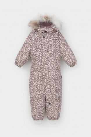Комбинезоны утепленные для девочки, артикул: ВК 60105/н/6 ГР, цвет: розовый - 2 фото